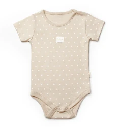 Body cu mânecă scurtă BabyCosy Ivory & Ecru, 2 buc. (6-9L) cumpăra în Chișinau. Foto 4