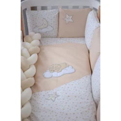 Комплект в кроватку Veres Sleepyhead Beige (6 предметов), 120x60 cм купить в Кишиневе. Фото 1