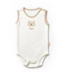 Body fără mânecă BabyCosy Ivory & Ecru, 2 buc. (6-9L) cumpăra în Chișinau. Foto 3