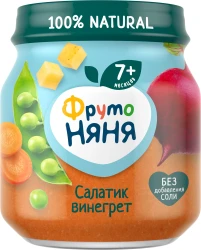 Пюре ФрутоНяня из свёклы-моркови-картофеля-гороха (7 мес+), 110 г купить в Кишиневе. Фото 1