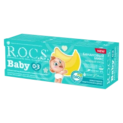 Зубная паста R.O.C.S. Baby Банановый микс (0-3 лет) купить в Кишиневе. Фото 4
