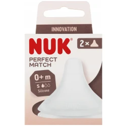 Tetina din silicon NUK Perfect Match cu flux lent (0+ luni), 2 buc. cumpăra în Chișinau. Foto 7