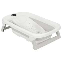 Cădiță pliabilă cu suport și termometru Lionelo BabyBubble Grey Ash, 78 cm cumpăra în Chișinau