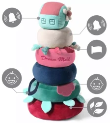 Развивающая мягкая пирамидка BabyOno Dream Mill купить в Кишиневе. Фото 3