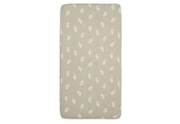 Простыня на резинке Jollein Jersey Twig Olive Green, 120x60 см купить в Кишиневе. Фото 2