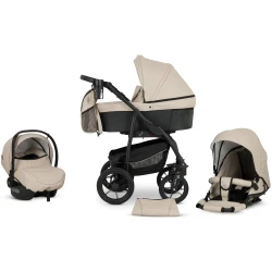 Коляска 3 в 1 Verdi Sonic Comfort Ecru Black купить в Кишиневе. Фото 15