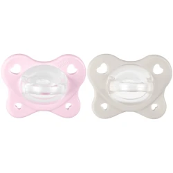 Пустышка анатомическая из силикона Chicco PhysioForma Dual Soft Pink (2-6 мес), 2 шт. купить в Кишиневе. Фото 1