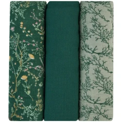 Pelinci din muselina KikkaBoo Secret Garden Green (100x100 cm), 3 buc. cumpăra în Chișinau. Foto 1