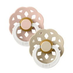 Круглые латексные соски Bibs Boheme Glow Blush & Vanilla (0-6 мес.), 2 шт. купить в Кишиневе. Фото 1