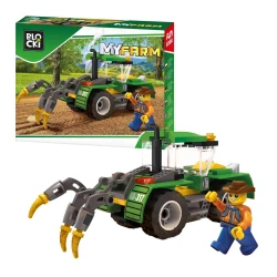 Конструктор Blocki MyFarm Tractor plow Трактор с плугом, 85 элементов купить в Кишиневе. Фото 3