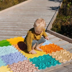 Covoraș ortopedic pentru copii Ortoto Puzzle Sensory & Calm Pastel, 30×30 cm, 8 buc. cumpăra în Chișinau. Foto 10