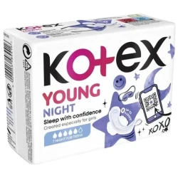 Прокладки Kotex Young Night Pads, 7 шт. купить в Кишиневе. Фото 2