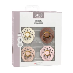 Круглые латексные соски Bibs Boheme Ivory & Blush & Woodchuck & Blossom (0-6 мес.), 4 шт. купить в Кишиневе. Фото 3