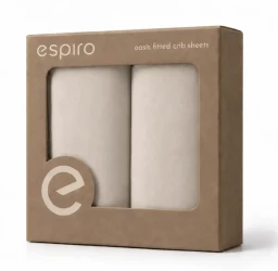 Набор из 2 простыней на резинке Espiro Oasis Beige, 70x70 см и 130x70 см купить в Кишиневе. Фото 1