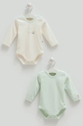 Body cu mânecă lungă Caramell Flaying Cars Turquoise & Ivory, 2 buc. (3-6L) cumpăra în Chișinau. Foto 1