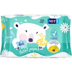 Servetele umede pentru igiena intima Bella No1 Kids, 52 buc. cumpăra în Chișinau. Foto 1
