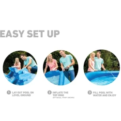 Бассейн для детей Intex Easy Set с насосом, 3853 литров купить в Кишиневе. Фото 6