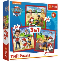 Пазл Trefl 3in1 Paw Patrol Happy dogs Paw Patrol, 106 элементов купить в Кишиневе. Фото 1