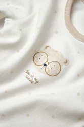 Body cu mânecă scurtă BabyCosy Ivory & Ecru, 2 buc. (6-9L) cumpăra în Chișinau. Foto 8
