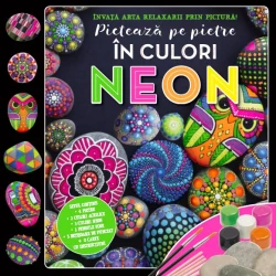 Carte de colorat Pictează pe pietre în culori neon cumpăra în Chișinau. Foto 1