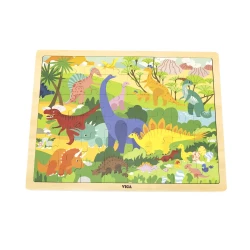 Puzzle din lemn Viga Dinozauri, 48 elemente cumpăra în Chișinau. Foto 1
