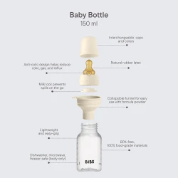 Biberon pentru bebeluși din plastic Bibs Latex Blush, 150 ml cumpăra în Chișinau. Foto 4