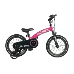 Bicicletă 3 in 1 QPlay Miniby Pink, roți 14" cumpăra în Chișinau. Foto 6