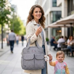 Сумка для коляски Moni Mivida Grey купить в Кишиневе. Фото 6
