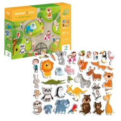 Набор для творчества Dodo Магнитная игра Зоопарк, 1 магнитная доска, 35 элементов купить в Кишиневе. Фото 1