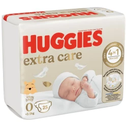 Scutece Huggies Extra Care 0 (<3,5 kg), 25 buc cumpăra în Chișinau. Foto 1