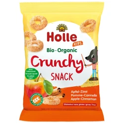 Кольца хрустящие Holle из риса с яблоком и корицей (3 года+), 25 гр купить в Кишиневе. Фото 1