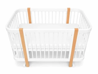 Комплект: Кроватка Kuzea Elza White Nature + Комод-пеленальный столик PernaMea HappyBaby Standart 800 PAL White купить в Кишиневе. Фото 9
