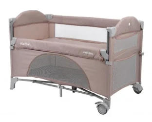 Манеж-кровать 2 в 1 KikkaBoo Milky Way Beige купить в Кишиневе. Фото 2