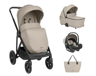 Коляска 3 в 1 Kikkaboo Chiara 2027 Beige купить в Кишиневе. Фото 4