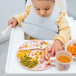 Силиконовый слюнявчик BabyOno Серый купить в Кишиневе. Фото 6