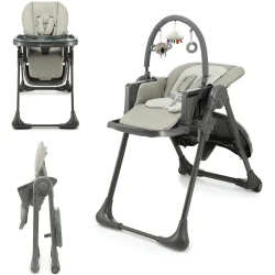 Scaun pentru hranire 2 in 1 KinderKraft Tummie Grey cumpăra în Chișinau. Foto 2