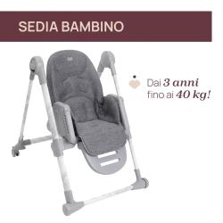 Стул для кормления 3 в 1 с функцией качания Chicco Polly Armonia Carrara купить в Кишиневе. Фото 7