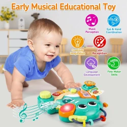Игрушка-пианино «Динозавр» 2 в 1 Hola Toys Зеленый купить в Кишиневе. Фото 4