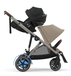 Прогулочная коляска с реверсивным блоком Cybex e-Gazelle S TPE Almond Beige купить в Кишиневе. Фото 7