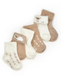 Носочки BabyCosy Beige, 6 шт. (12-24M) купить в Кишиневе. Фото 4