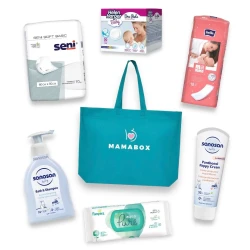 Сумка в роддом Mamabox Basic Bella/Sanosan, 16 компонентов купить в Кишиневе. Фото 1
