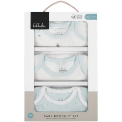 Body cu maneca scurta KikkaBoo Stripy Friends White & Blue, 3 buc. (0-3L) cumpăra în Chișinau. Foto 5
