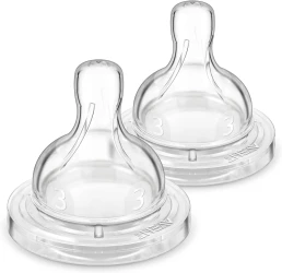 Соска силиконовая Philips Avent Anti-colic с быстрым потоком (3 мес.+), 2 шт. купить в Кишиневе. Фото 1