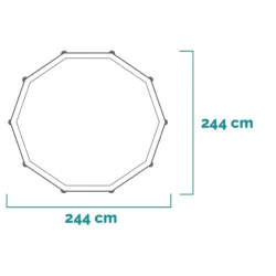 Бассейн для детей Intex Metal Frame Blue, 2843 литра купить в Кишиневе. Фото 7