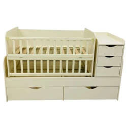 Детская кроватка Eucalyptus Larry Premium Бежевый купить в Кишиневе. Фото 1