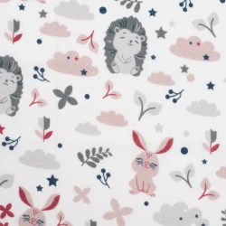 Пелёнка из хлопковой фланели New Baby Animals (57x47 см), 1 шт купить в Кишиневе. Фото 2