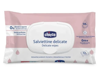Șervețele umede Chicco Delicate, 72 buc. cumpăra în Chișinau. Foto 1