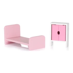 Casă pentru păpuși din lemn Chipolino cu 7 piese de mobilier și 2 scări cumpăra în Chișinau. Foto 4
