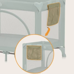 Кроватка манеж Lionelo Laura Green Sage купить в Кишиневе. Фото 13