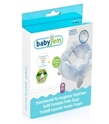 Pungi pentru oliță portabilă BabyJem Portable, 20 buc. cumpăra în Chișinau. Foto 1